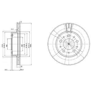 VOLVO диск гальмівний передній 740-760,940-960 Delphi BG2425C