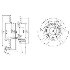 Гальмівний диск Delphi BG302
