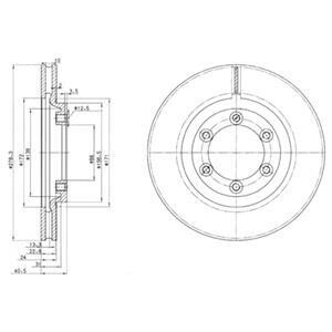 Гальмівний диск Delphi BG3523