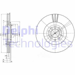 Тормозной диск Delphi BG3528