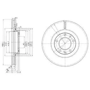 Гальмівний диск Delphi BG3682
