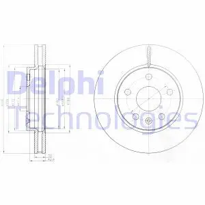 Тормозной диск Delphi BG4187C