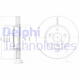 Тормозной диск Delphi BG4189C