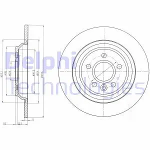 Гальмівний диск Delphi BG4239C