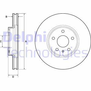 Гальмівний диск Delphi BG4702C