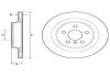 BMW Диск гальмівний задній 1/F40, X1/F48 Delphi BG4778C (фото 1)