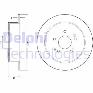Гальмівний диск Delphi BG4940C