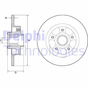 Тормозной диск с подшипником Delphi BG9132RS