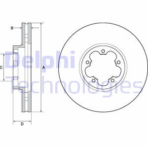 Тормозной диск Delphi BG9142C