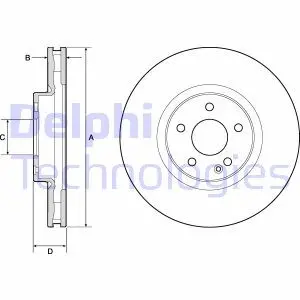 Тормозной диск Delphi BG9174C