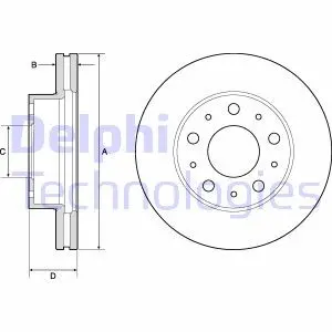 Гальмівний диск Delphi BG9180C