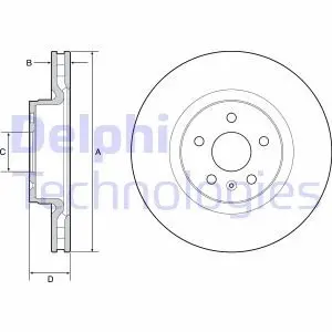 Гальмівний диск Delphi BG9220C