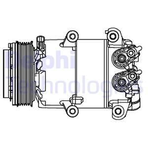 Компресор кондиціонера Delphi CS20466