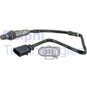 Лямбда-зонд (кількість дротів 4, 500мм) AUDI A3 CHEVROLET EPICA NISSAN X-TRAIL I SEAT ALTEA, ALTEA XL, CORDOBA, IBIZA III, LEON, TOLEDO III SKODA FABIA I, FABIA II, OCTAVIA II 1.2-2.2D 06.01- Delphi ES2067812B1