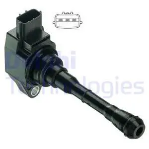 Котушка запалювання NISSAN JUKE, PULSAR, QASHQAI II, TIIDA, X-TRAIL III RENAULT CLIO IV, ESPACE V, KADJAR, LATITUDE, MEGANE IV, TALISMAN 1.6/1.8/2.0 06.10- Delphi GN10614-12B1