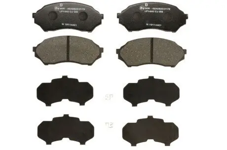 A_Гальмівні колодки дискові MAZDA 323 "F "98-03 Delphi LP1440