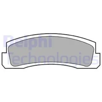 Комплект тормозных колодок из 4 шт. дисков Delphi LP189
