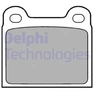 Комплект гальмівних колодок із 4 шт. дисків Delphi LP18