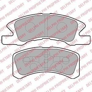 Комплект гальмівних колодок - дискові Delphi LP1918