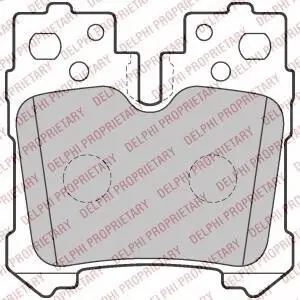 TOYOTA гальмівні колодки задн.Lexus LS 06- Delphi LP2214