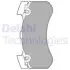 Тормозные колодки передние (16.6 мм) (система BREMBO) Audi A6 C7 A7 A8 09-18 Delphi LP2283 (фото 1)