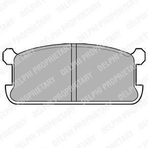 Тормозные колодки передние (15.5mm) Mitsubishi Lancer, Galant 1980-84 Delphi LP286