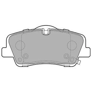 Комплект гальмівних колодок задн, HYUNDAI H350 2.5D 04.15- Delphi LP3295