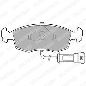 FORD колодки гальмівні передні Sierra,Scorpio,Granada 77- Delphi LP457