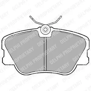 Гальмівні колодки дискові MERCEDES 190(W201)/200(W124)E(W124) "F "84-95 Delphi LP499