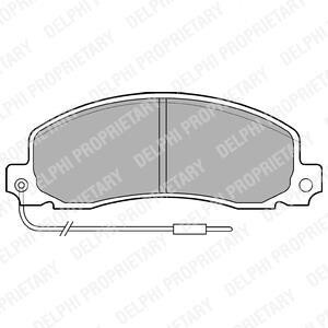 Комплект тормозных колодок. Delphi LP504