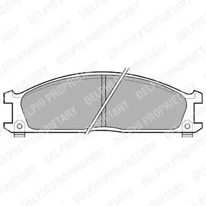 NISSAN гальмівні колодки передні Urvan E24,Terrano I,II,Pathfinder,Ford,Subaru Delphi LP543