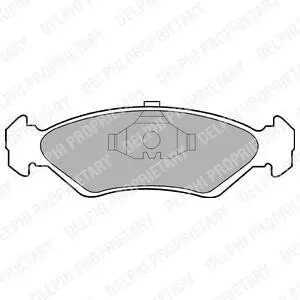 A_Гальмівні колодки дискові FORD Fiesta "F "89-97 Delphi LP591