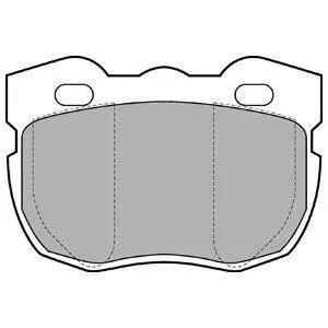 LAND ROVER Гальмівні колодки передні DISCOVERY I 2.5 89-, RANGE ROVER I 2.5 92- Delphi LP599