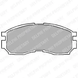 Гальмівні колодки дискові MITSUBISHI Colt/Eclipse/Galant/Lancer/Spacewagon "F "88-04 Delphi LP803