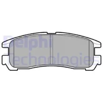 Комплект тормозных колодок из 4 шт. дисков Delphi LP955
