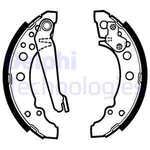 Комплект гальмівних колодок із 4 шт. барабанів Delphi LS1276