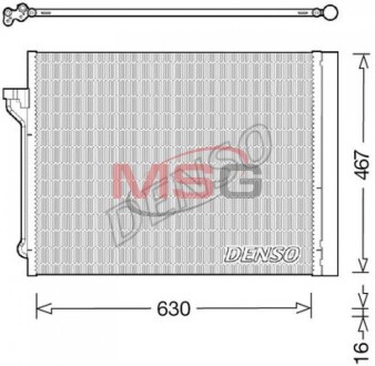 Радиатор кондиционера (Конденсатор) DENSO DCN05029