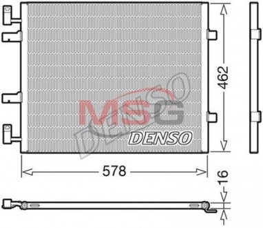 Радиатор кондиционера NISSAN PRIMASTAR (X83) 01-; RENAULT TRAFIC II (FL) 01-; OPEL VIVARO A Combi (J7) 01-14 DENSO DCN20041