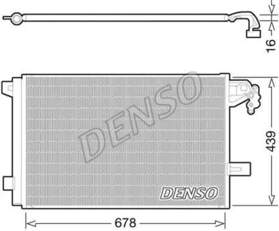 Радіатор кондиціонера (Конденсатор) DENSO DCN32063