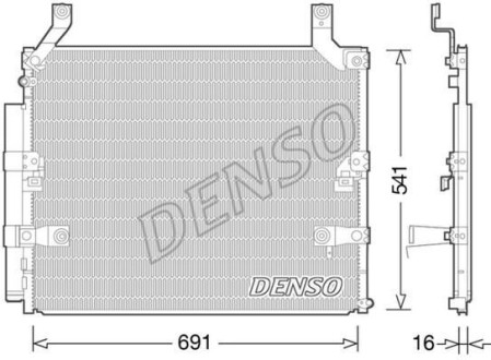 Конденсер кондиціонера DENSO DCN50032