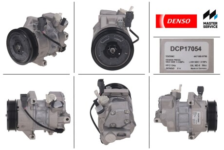 Компресор кондиціонера новий MITSUBISHI COLT VI (Z30) 04-12; SMART FORFOUR (454) 04-06 DENSO DCP17054