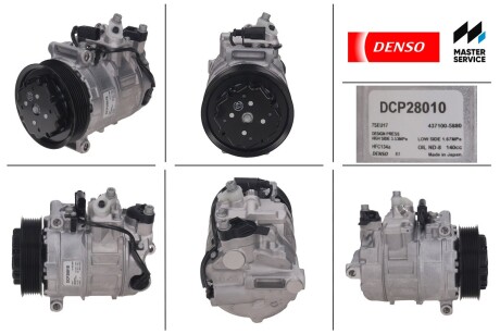 Компресор кондиціонера новий PORSCHE CAYENNE (9PA) 02-10,CAYENNE 02-10 DENSO DCP28010