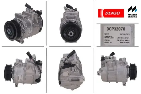 Компрессор кондиционера новый VW AMAROK (2HA, 2HB, S1B, S6B, S7A, S7B) 10-,AMAROK (S1B, S6B, S7B) 11-19 DENSO DCP32070