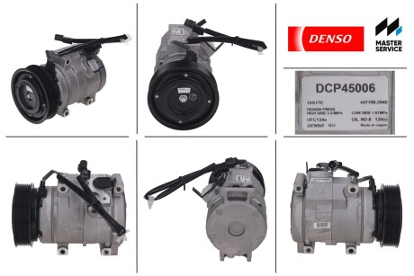 Компресор кондиціонера новий MITSUBISHI PAJERO IV (V8_W, V9_W) 07-,Pajero IV 07- DENSO DCP45006