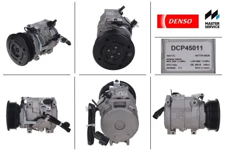 Компрессор кондиционера новый MITSUBISHI PAJERO III Canvas Top (V6_W, V7_W) 00-06,PAJERO III (V7_W, V6_W) 00-07 DENSO DCP45011