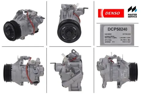 Компресор кондиціонера новий TOYOTA AURIS (E15) 07-12,YARIS (XP90) 06-13,IST (NSP1_, NLP1_, ZSP1_, NCP11_) 09-16 DENSO DCP50240