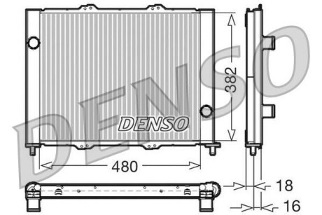 Радіатор охолодження DENSO DRM23099