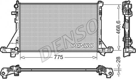 Радіатор NISSAN/OPEL/RENAULT NV400/Movano/Master "10>> - знято з виробництва DENSO DRM23112