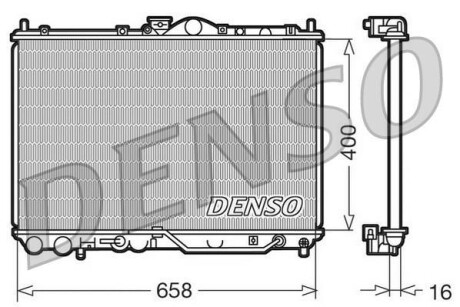 Радіатор охолодження DENSO DRM45011