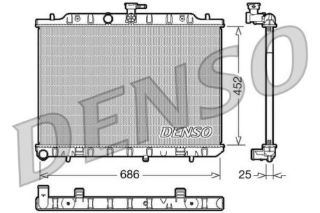 Радіатор охолодження DENSO DRM46007